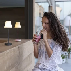 Lampe de table Lola Slim 30 230lm 2W IP44 anthracite H.32cm