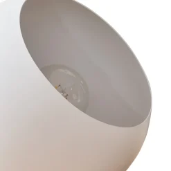 Lampe de table Lukkodso E27 20 x 20 cm blanc lux.pro
