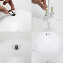 Lampe de table moderne MEDUSA avec 3 lumières, abatjour et base chromée, idéale pour chambre, salon et bureau G93