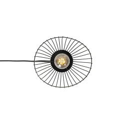 Lampe de table moderne noire 20 cm - Pua