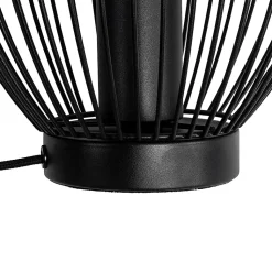 Lampe de table moderne noire 20 cm - Pua