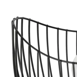 Lampe de table moderne noire 20 cm - Pua