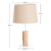 Lampe de table naturelle Pristino 35x35x58cm 7hSevenOn Deco