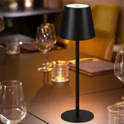 Lampe de table nettlife à piles, lampe de chevet sans fil - lampe de table led 2600 mha, lot de 2 à intensité variable usb