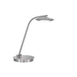 Lampe de table nickel intensité variable Led - Fischer & Honsel - Beta Zig