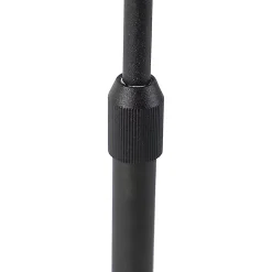 Lampe de table noire réglable avec abat-jour gris clair 35 cm - Parte