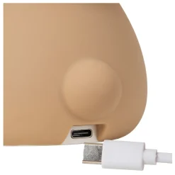 Lampe de table PINCHA BEAR en silicone avec LED intégré - Brun - Lucide