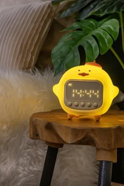 Lampe de table PINCHA DUCK en silicone avec LED intégré - Jaune - Lucide