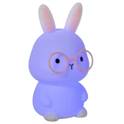 Lampe de table PINCHA RABBIT en silicone avec LED intégré - Blanc - Lucide