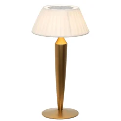 Lampe de table rechargeable tactile à LED Flaminia Zafferano - Design classique sans fil, dorée