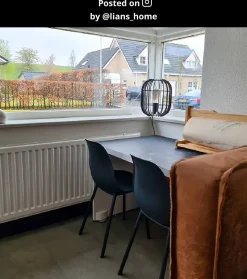 Lampe de table REDA en métal avec 1xE27 - Noir - Lucide