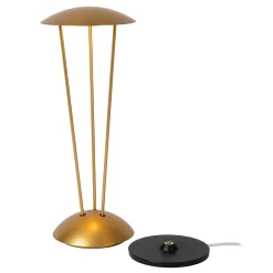 Lampe de table RENEE en aluminium avec LED intégré - Or Mat / Laiton - Lucide