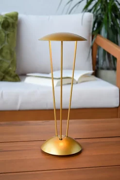Lampe de table RENEE en aluminium avec LED intégré - Or Mat / Laiton - Lucide