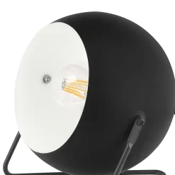 Lampe de table Roccheta E14 10W L.16.5xH.18xP.16cm noir GoodHome