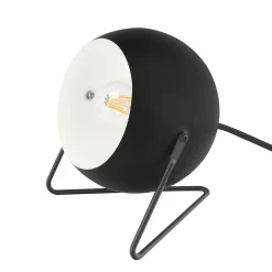 Lampe de table Roccheta E14 10W L.16.5xH.18xP.16cm noir GoodHome