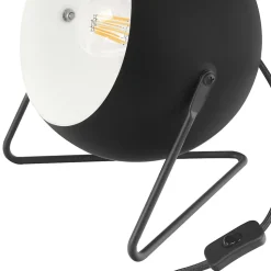 Lampe de table Roccheta E14 10W L.16.5xH.18xP.16cm noir GoodHome
