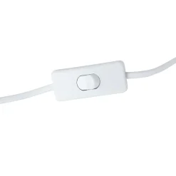 Lampe de table rétro blanche avec bronze - Milou