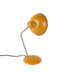 Lampe de table rétro jaune avec bronze - Milou