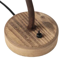 Lampe de table rustique brun rouille - Rax