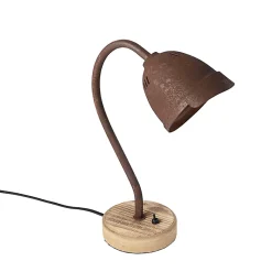 Lampe de table rustique brun rouille - Rax