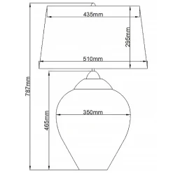 Lampe de table Samara - Clair 60W E27
