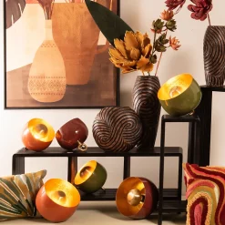 Lampe de table samuel rouge 20,5 cm