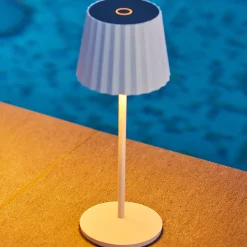Lampe de table sans fil ABBY Blanc H30cm