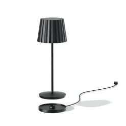 Lampe de table sans fil ABBY Noir H30cm