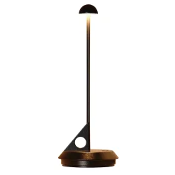 Lampe de table sans fil aluminium LUME Noir H29cm