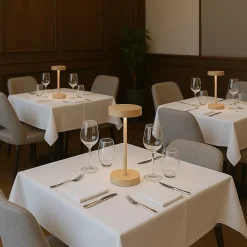 Lampe de table sans fil aluminium SANDY MINI Sable H25 cm