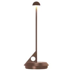 Lampe de table sans fil aluminium LUME Rouille H29cm