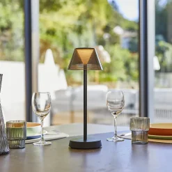 Lampe de table sans fil BEVERLY Noir H34cm