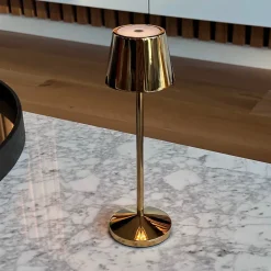 Lampe de table sans fil EMILY Or H25cm