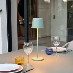 Lampe de table sans fil KELLY Vert H38cm