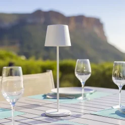 Lampe de table sans fil KELLY Blanc H38cm