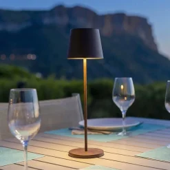 Lampe de table sans fil KELLY Rouille H38cm