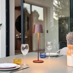 Lampe de table sans fil KELLY Rouille H38cm