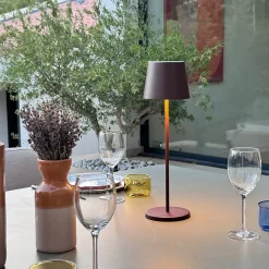 Lampe de table sans fil KELLY Rouille H38cm