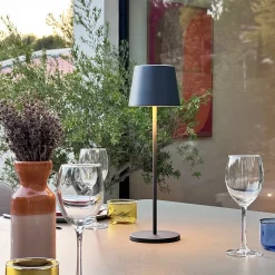 Lampe de table sans fil KELLY Gris H38cm