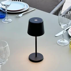 Lampe de table sans fil MINI KELLY Noir H22cm
