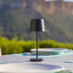 Lampe de table sans fil MINI KELLY Noir H22cm