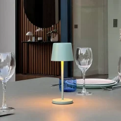 Lampe de table sans fil MINI KELLY Vert H22cm