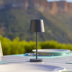 Lampe de table sans fil MINI KELLY Gris H22cm
