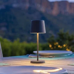Lampe de table sans fil MINI KELLY Gris H22cm
