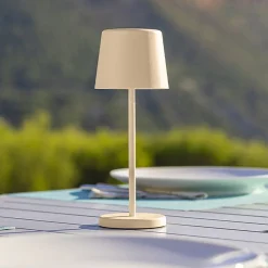 Lampe de table sans fil MINI KELLY Sable H22cm