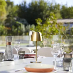 Lampe de table sans fil ORLUM Or H30cm