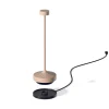 Lampe de table sans fil RUBY Sable H25cm