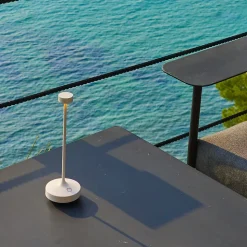 Lampe de table sans fil RUBY Blanc H25cm