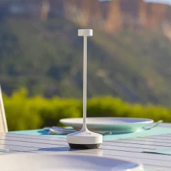 Lampe de table sans fil RUBY Blanc H25cm