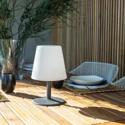 Lampe de table sans fil STANDY MINI Gris H25cm